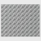 Papier Cadeau Texture de charbon de bois (Plat)