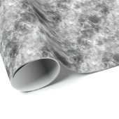 Papier Cadeau Texture de charbon de bois (Coin rond)