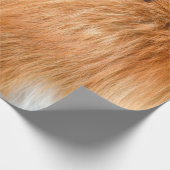 Papier Cadeau Texture de fourrure de renard rouge (Coin)