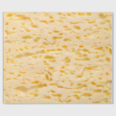 Papier Cadeau Texture de fromage avec trous (Plat)