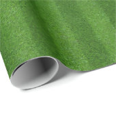 Papier Cadeau Texture de gazon vert d'un terrain de football (Coin rond)