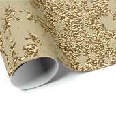 Papier Cadeau Texture de grunge d'or pour créer un effet déprimé (Coin rond)