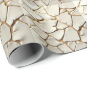 Papier Cadeau Texture de la Terre fissurée (Coin rond)