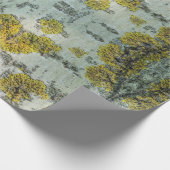 Papier Cadeau Texture de l'écorce d'Aspen (Coin)