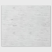 Papier Cadeau Texture de l'écorce de bouleau blanc (Plat)