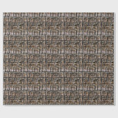 Papier Cadeau Texture de l'écorce de palmier (Plat)