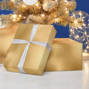 Papier Cadeau Texture de l'huile d'or simulée Fête élégante