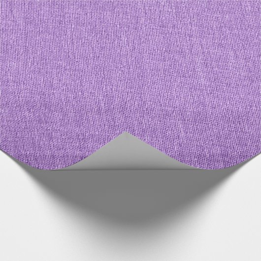 Papier Cadeau Texture de lin mauve coupée (Coin)