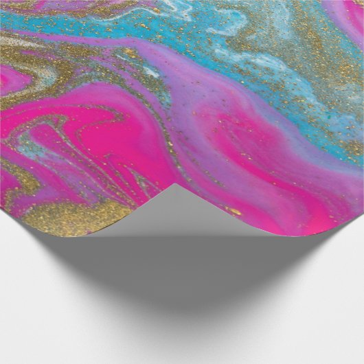 Papier Cadeau Texture de marbre couleur or cool (Coin)