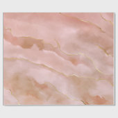 Papier Cadeau Texture de marbre rose (Plat)
