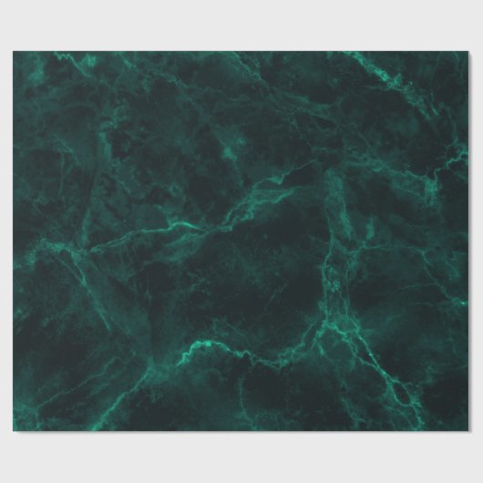 Papier Cadeau texture de marbre vert foncé (Plat)