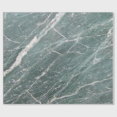 Papier Cadeau Texture de marbre vert moderne cool (Plat)