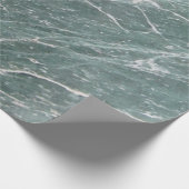Papier Cadeau Texture de marbre vert moderne cool (Coin)