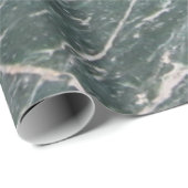 Papier Cadeau Texture de marbre vert moderne cool (Coin rond)