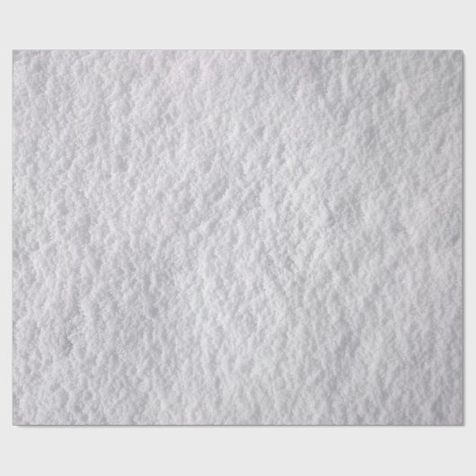 Papier Cadeau Texture de neige compactée (Plat)