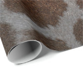 Papier Cadeau Texture de peau de girafe (Coin rond)