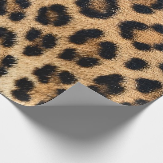 Papier Cadeau Texture de peau de léopard (Coin)