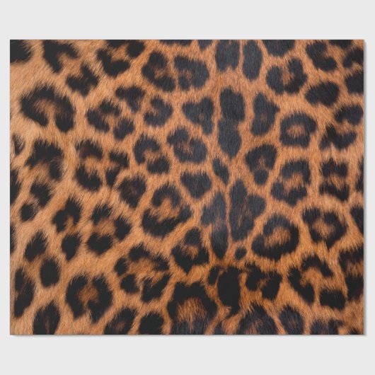 Papier Cadeau Texture de peau de léopard : Parcelle de tache léo (Plat)