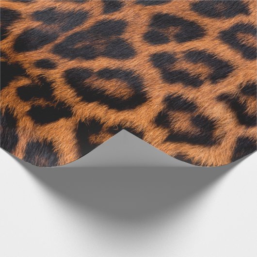 Papier Cadeau Texture de peau de léopard : Parcelle de tache léo (Coin)