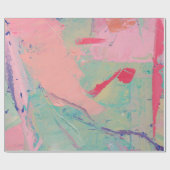 Papier Cadeau Texture de peinture à l'huile multicolore. Arrière (Plat)