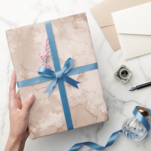 Papier Cadeau Texture de pierre beige neutre Motif abstrait ivoi