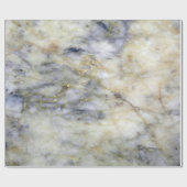 Papier Cadeau Texture de pierre de marbre bleu moderne cool (Plat)