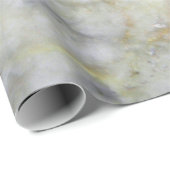 Papier Cadeau Texture de pierre de marbre bleu moderne cool (Coin rond)