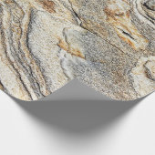 Papier Cadeau Texture de pierre de marbre granit à la mode (Coin)
