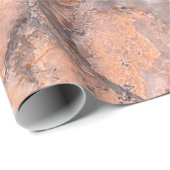 Papier Cadeau Texture de pierre de marbre tendance et cool (Coin rond)