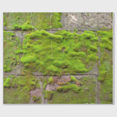 Papier Cadeau texture de roche verte murale (Plat)