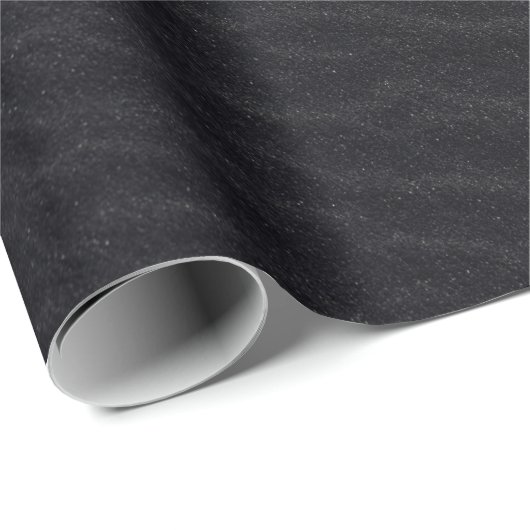 Papier Cadeau texture de surface de sable motif noir (Coin rond)