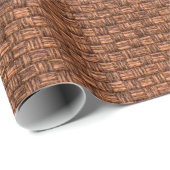 Papier Cadeau texture de tissu brun pour arrière - plan (Coin rond)
