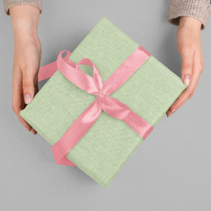 Papier Cadeau Texture de tissu imitant le lin beige vert
