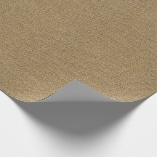 Papier Cadeau Texture de toile de jute (Coin)
