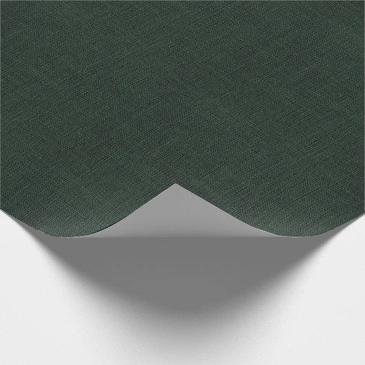 Papier Cadeau Texture de toile de jute de vert forêt (Coin)