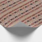 Papier Cadeau Texture de vêtement, motif de serpent géométrique. (Coin)