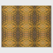 Papier Cadeau Texture d'écorce d'ananas (Plat)