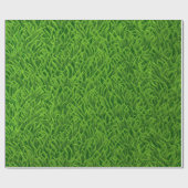 Papier Cadeau Texture d'herbe verte (Plat)
