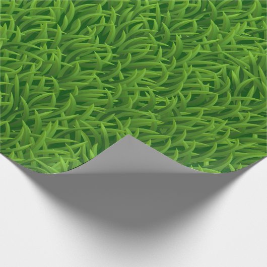 Papier Cadeau Texture d'herbe verte (Coin)