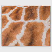 Papier Cadeau Texture d'impression de girafe (Plat)