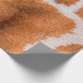 Papier Cadeau Texture d'impression de girafe (Coin)