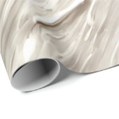 Papier Cadeau Texture d'ivoire abstrait (Coin rond)