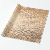 Papier Cadeau Texture d'or concaillée (Déroulé)