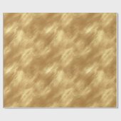 Papier Cadeau Texture dorée brossée abstraite (Plat)