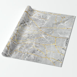 Papier Cadeau Texture dorée marbré