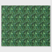 Papier Cadeau Texture du feuillage vert de l'herbe (Plat)