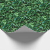 Papier Cadeau Texture du feuillage vert de l'herbe (Coin)