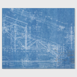 Papier Cadeau texture du plan architecture motif construction bl