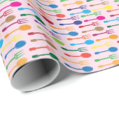 Papier Cadeau Texture du repas (Coin rond)