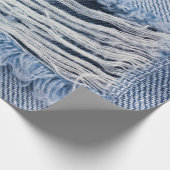 Papier Cadeau Texture du tissu de lin naturel (Coin)